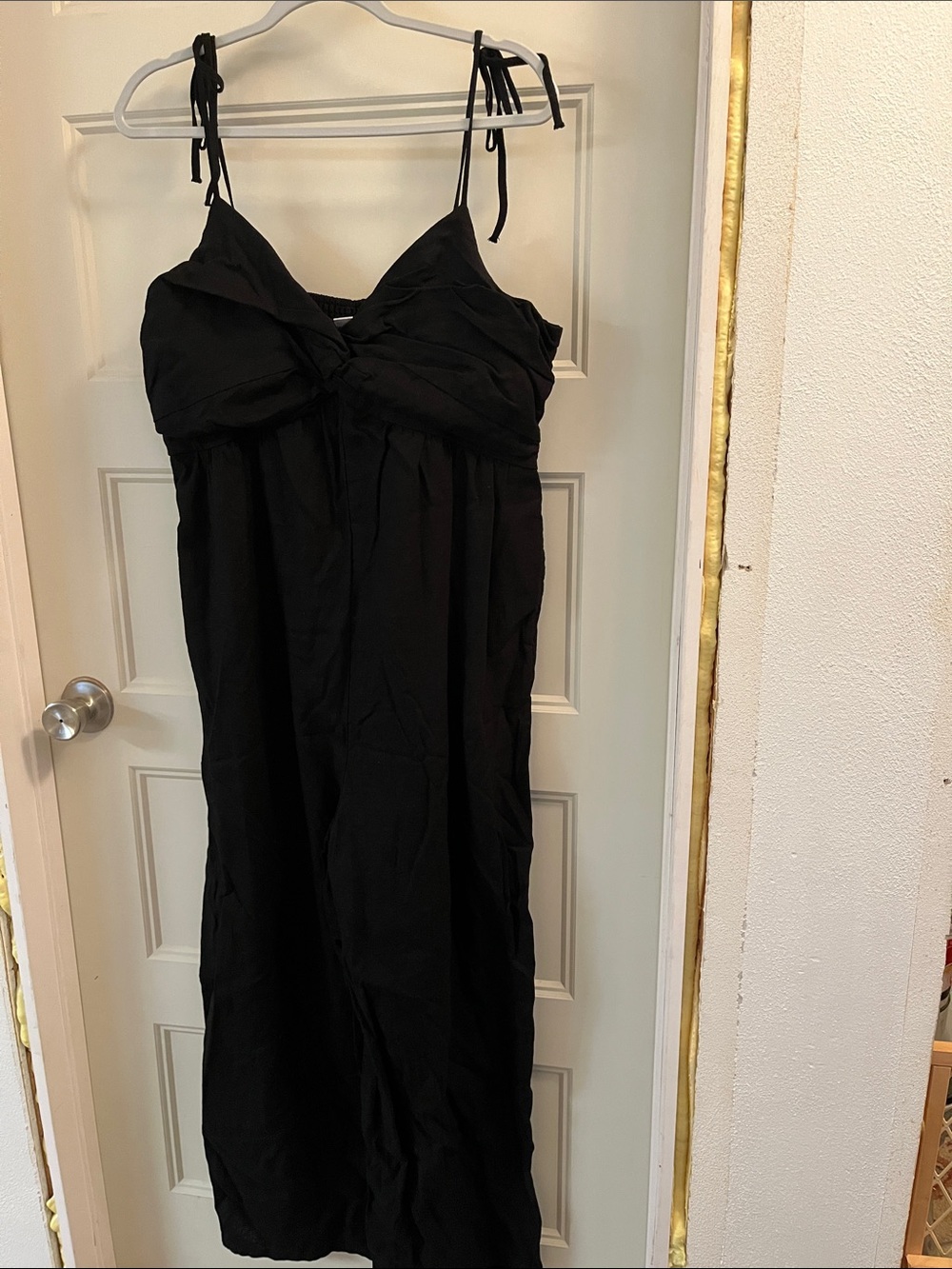 Old Navy Black Tie-Shoulder Jumpsuit